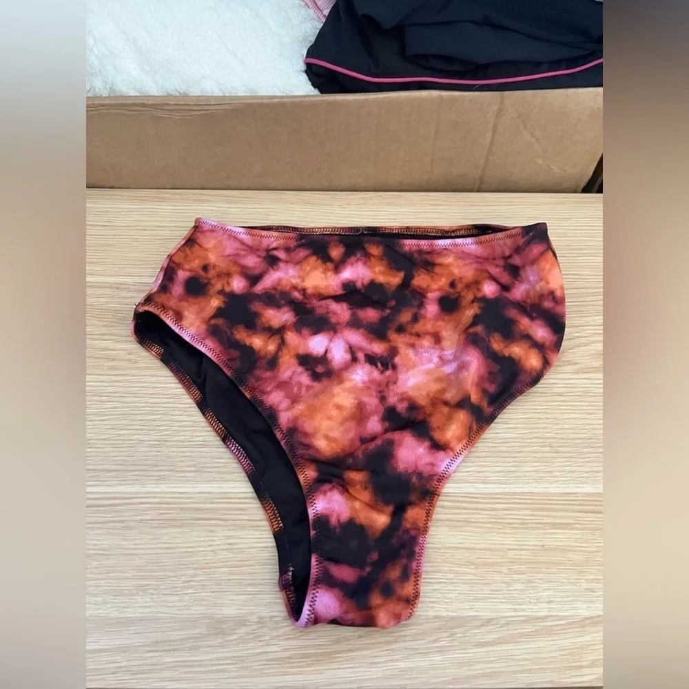 VS - Pink - Active - Galaxy & Tie-Dye High-Waisted Mini Bikini Bottom